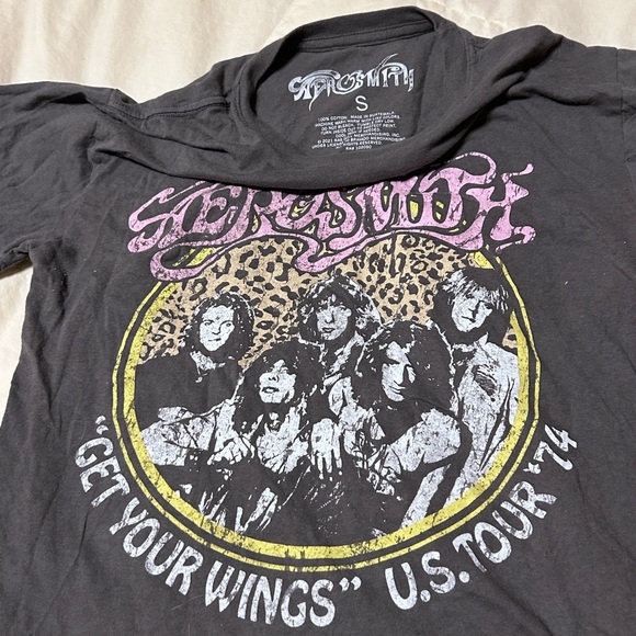 Aerosmith Concert Fitted T-shirt Grey Tour Size Small - Picture 6 of 9